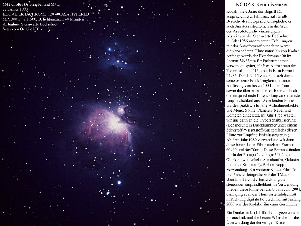 Analoge Astrofotografie 2012